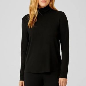 Eileen Fisher Solid Black TurtleneckTop  Long Sleeves